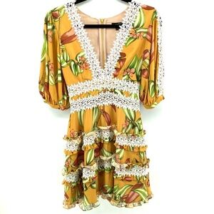 PatBO Chic Floral Mini Dress